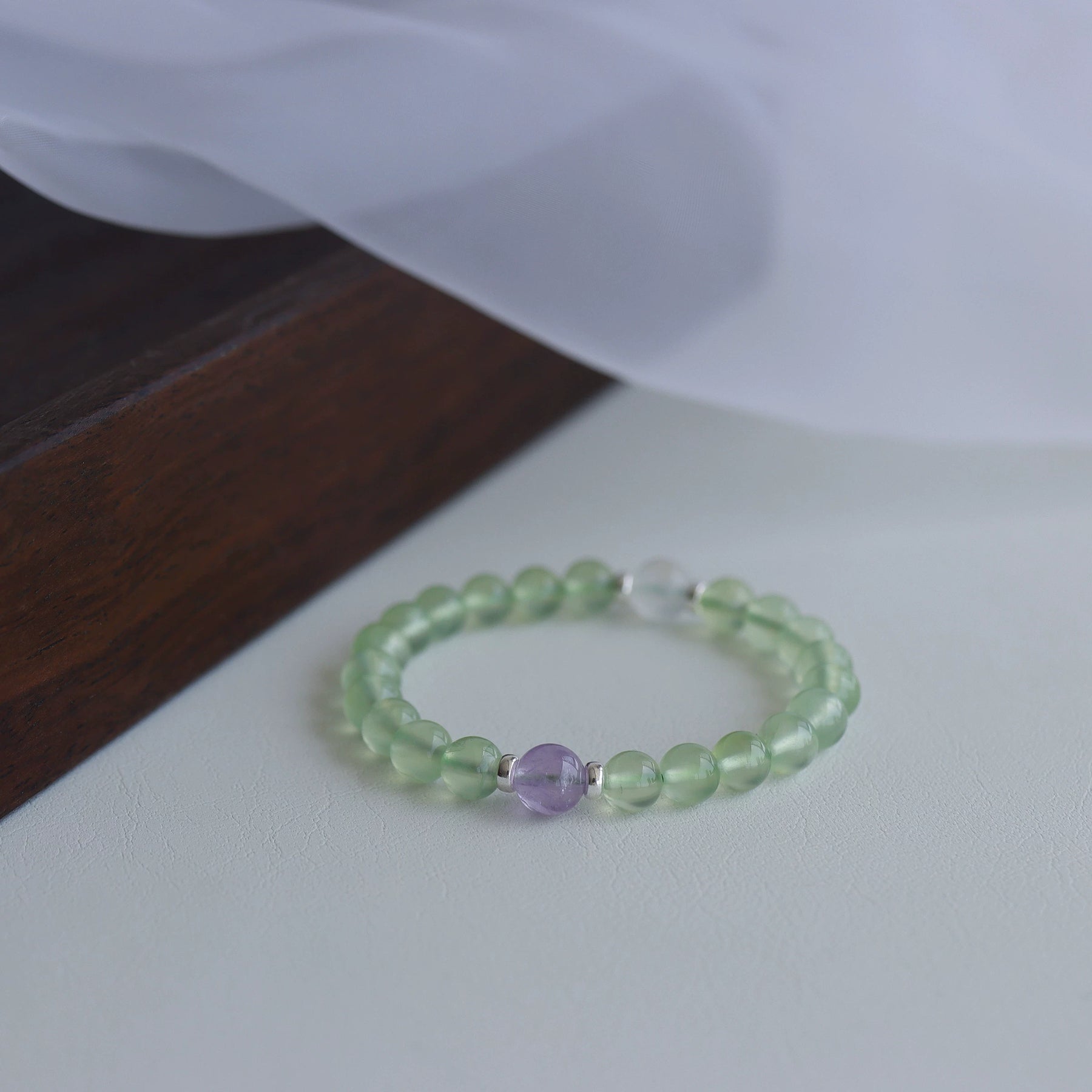 Ice-Grade Prehnite Bracelet — product image 1