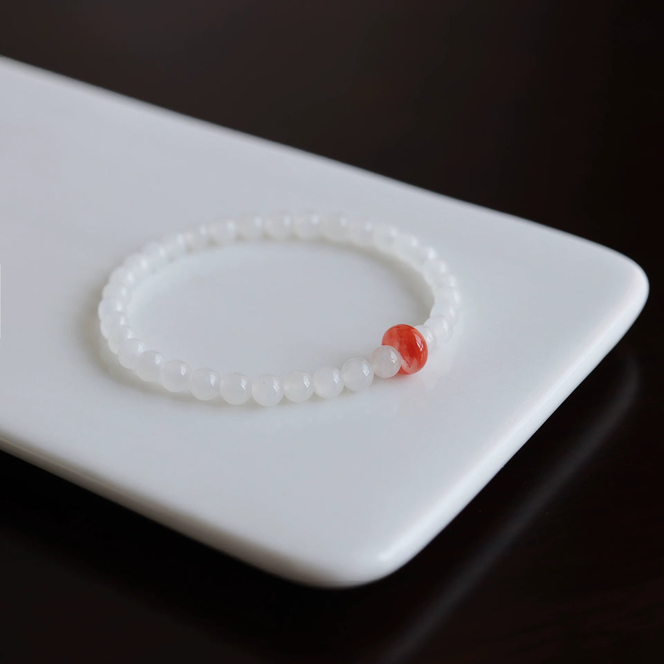 Hetian White Jade Old-Cut Bracelet — product image 1