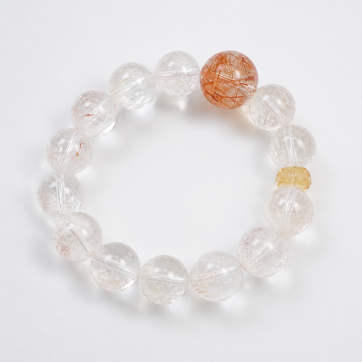 Natural Pink Azeztulite Bracelet — product image 1